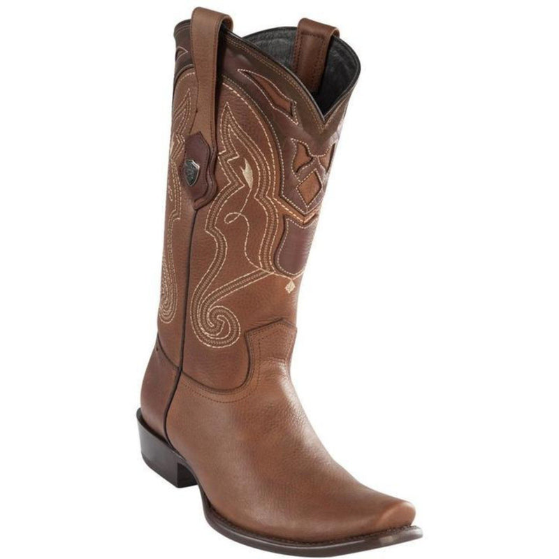 Men’s Wild West Leather Boots Dubai Toe Handcrafted Brown (2792707)