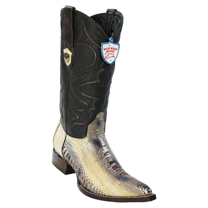 Wild West Boots #2950549 Men's | Color Natural | Men's Wild West Ostrich Leg 3x Toe Boots Handcrafted