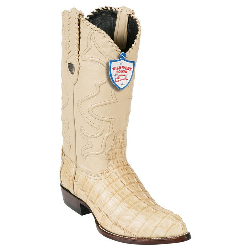 Wild West Boots #2990111 Men's | Color Oryx | Men's Wild West Caiman Tail J Toe Boots Handcrafted