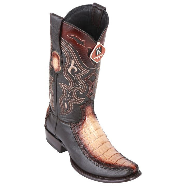 Men's King Exotic Caiman Belly Boots With Deer Dubai Toe Handcrafted Faded Oryx (479F8215)