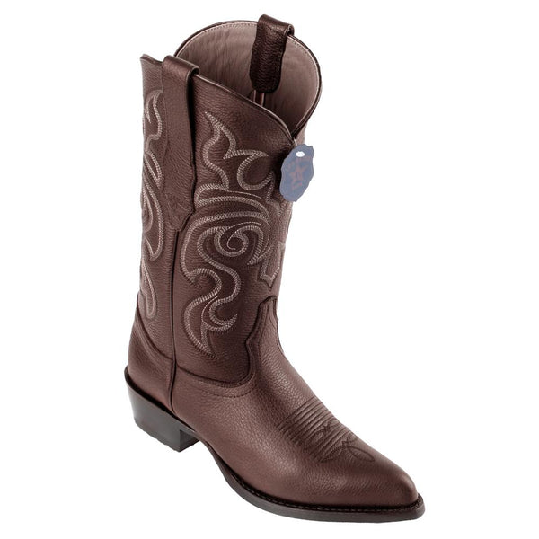 Los Altos Boots Mens #992707 J Toe | Genuine Grisly Leather Boots | Color Brown