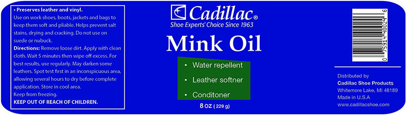 Cadillac | Mink Oil for Leather Boots Shoes