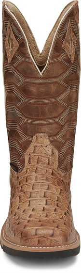 Justin Boots Derrickman - Caramel Croc Print (WK4838)