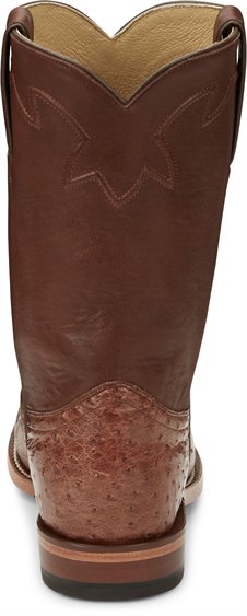 Justin Boots Greer - Antique Brown Smooth Ostrich (JE803)