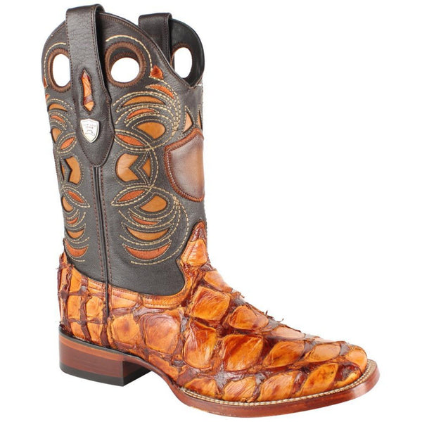 Wild West 28241003 Men's | Color Cognac| Men’s Wild West Pirarucu Fish Boots Handcrafted