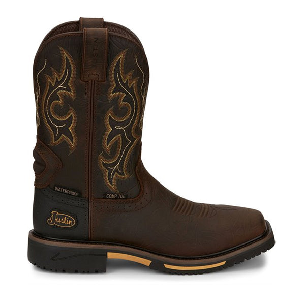 Justin Boots Joist Comp Toe Aged Brown (SE4625)