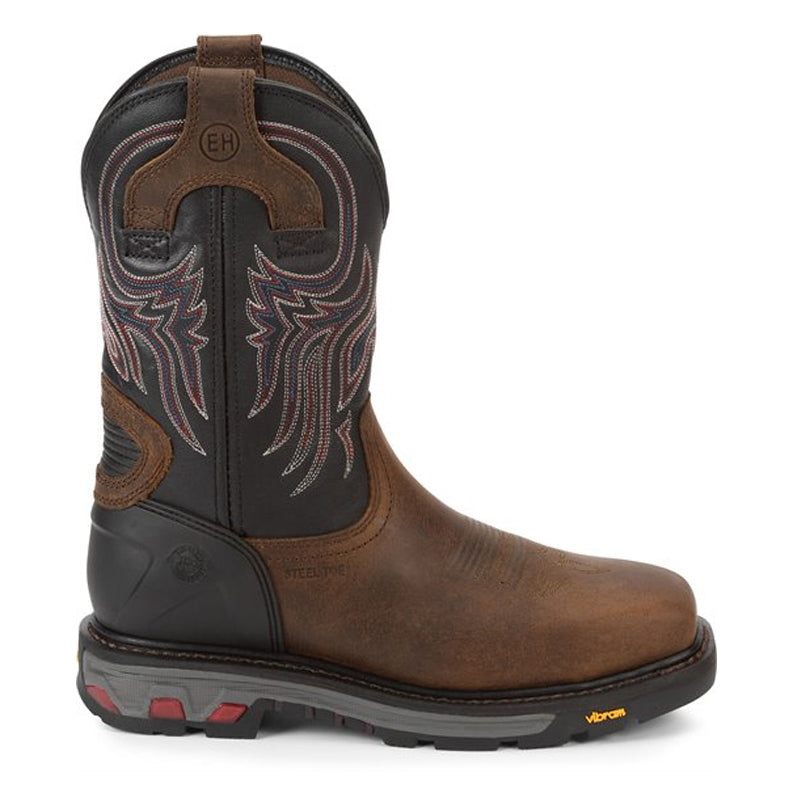 Justin Boots Tanker Steel Toe Brown (WK2104)