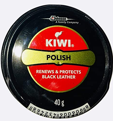 Kiwi Shoe Polish Paste | Black and Dark Tan | Pack of 2