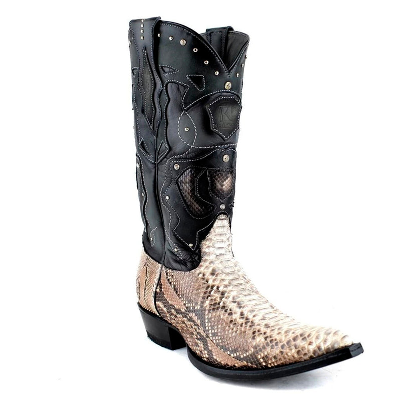 Men's King Exotic Boots Python Boots 3x Toe Handcrafted (495VF5749)