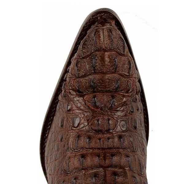 Mens King Exotic Caiman Hornback Cowboy Boots Brown (4980207)