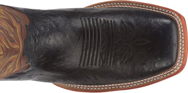 Justin Boots  Pascoe Smooth Ostrich - Black (5507)