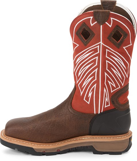 Justin Boots Roughneck Stell Toe - Walnut Brown (WK2115)