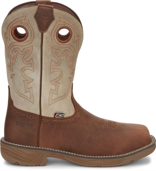 Justin Boots Rush Comp Toe - Rust (WK4338)