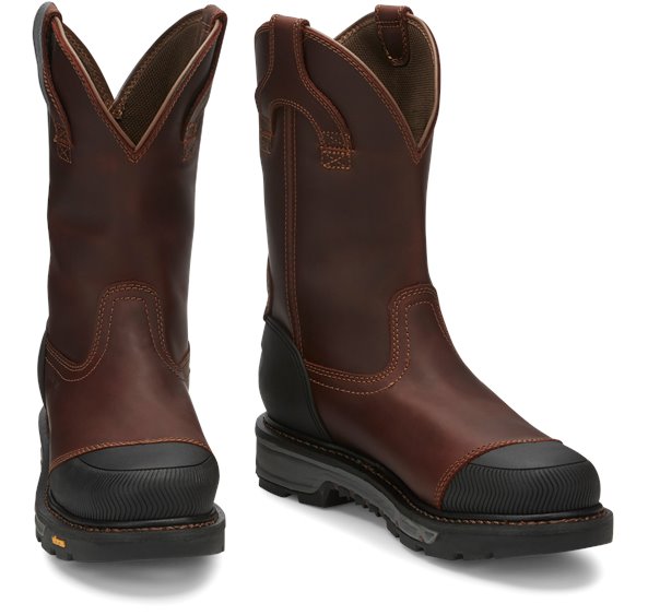 Justin Boots Warhawk Nano Comp Toe - Chestnut (WK2152)