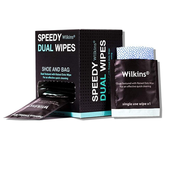 Wilkins Speedy Dual Wipes | Pack Shoe Care for Quick Cleaning
