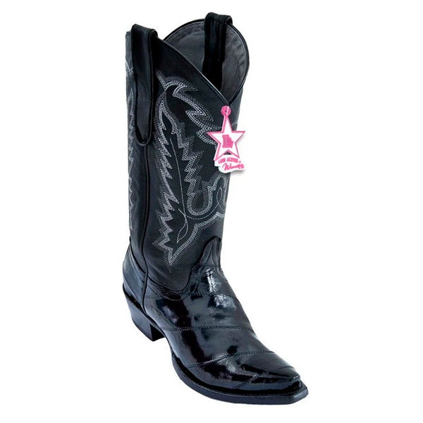 Women's Los Altos Snip Toe Eel Boots Handcrafted | Color Black  (340805)