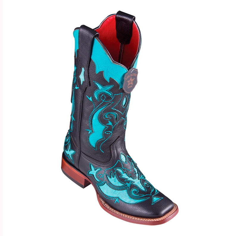 Women’s Los Altos Teju Lizard Boots Wide Square Toe Handcrafted | Color Handmade (32R0708)