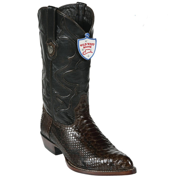 Wild West Boots #2995707 Men's | Color Brown | Men's Wild West Python J Toe Boots Handcrafted