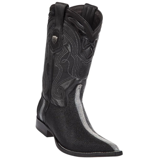 Wild West Boots #2956005 Men's | Color Black  | Men’s Wild West Stingray Boots 3X Toe Handcrafted