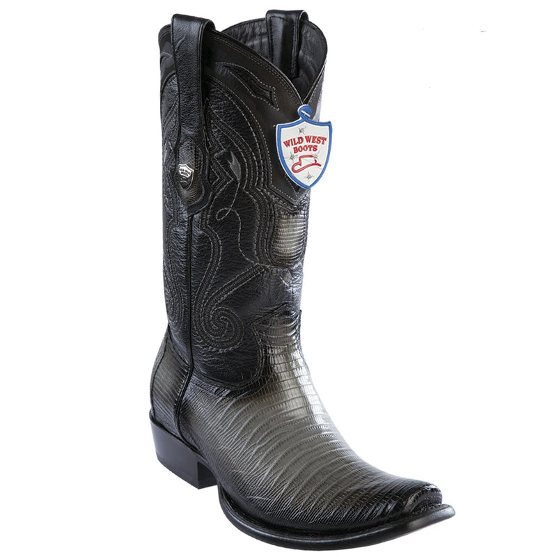 Wild West Boots #2790738 Men's | Color Faded Gray | Men’s Wild West Lizard Boots 3X Toe Handcrafted