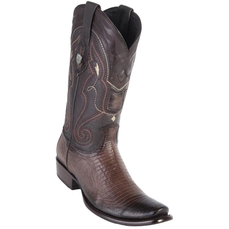 Wild West Boots #2790716 Men's | Color Burnished Brown | Men's Wild West Lizard Boots Dubai Toe Handcrafted