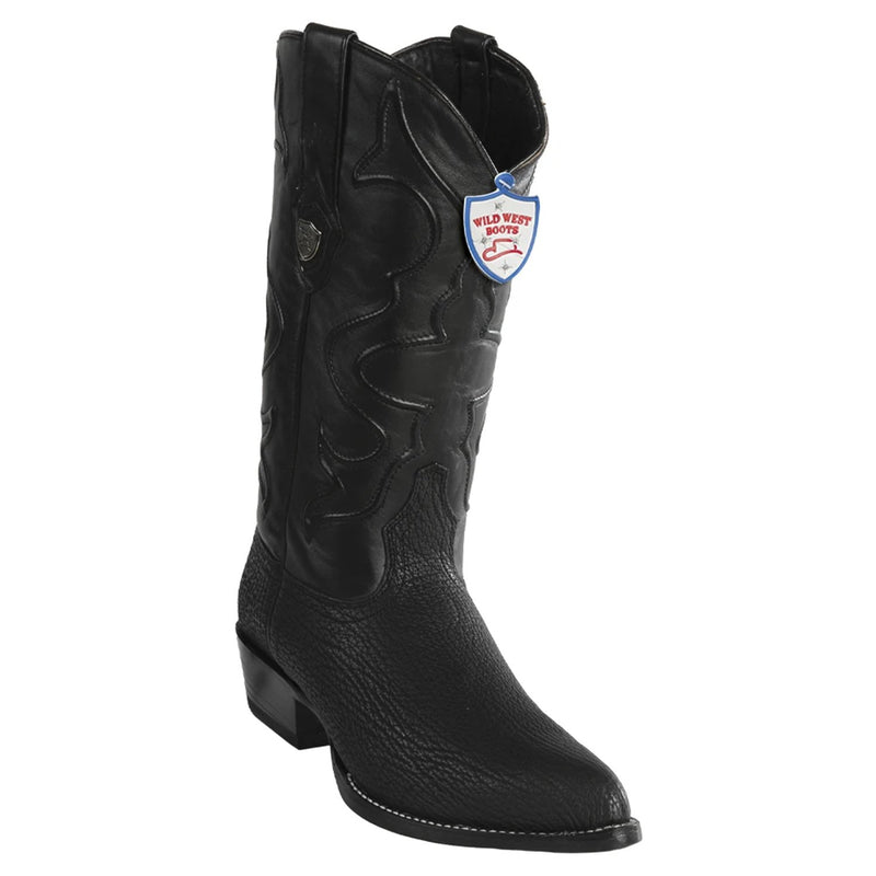 Wild West 2999305 Men's | Color Black | Men's Wild West Sharkskin J Toe Boots Handcrafted