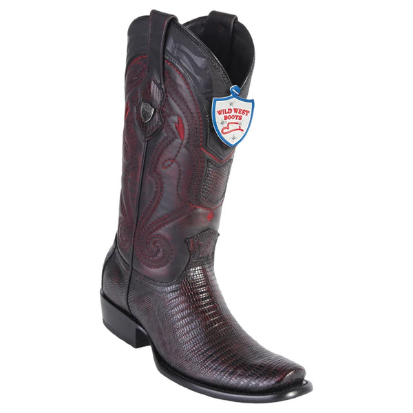 Wild West Boots #2790718 Men's | Color Black Cherry | Men’s Wild West Lizard Boots Dubai Toe Handcrafted