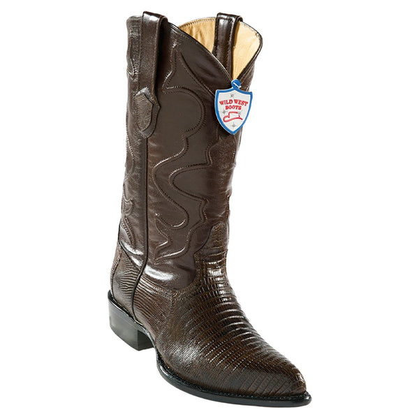 Wild West Boots #2990707 Men's | Color Brown | Men's Wild West Teju Lizard J Toe Boots Handcrafted
