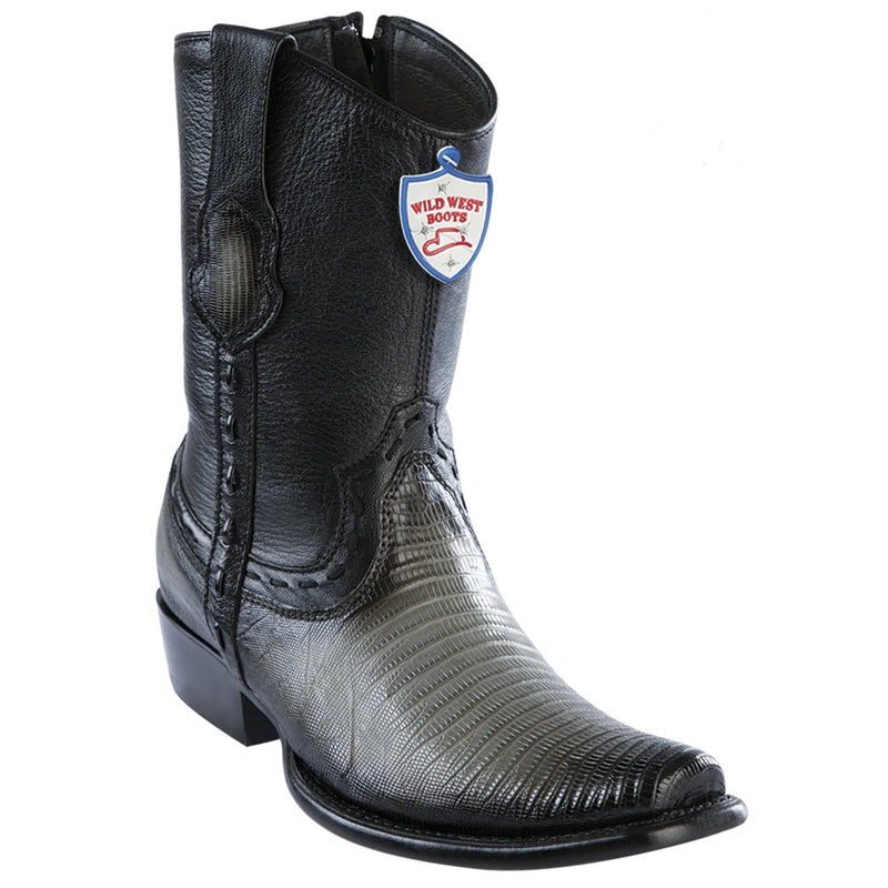 Wild West Boots #279B0738 Men's | Color Faded Gray | Men’s Wild West Teju Lizard Boots Dubai Toe Handcrafted